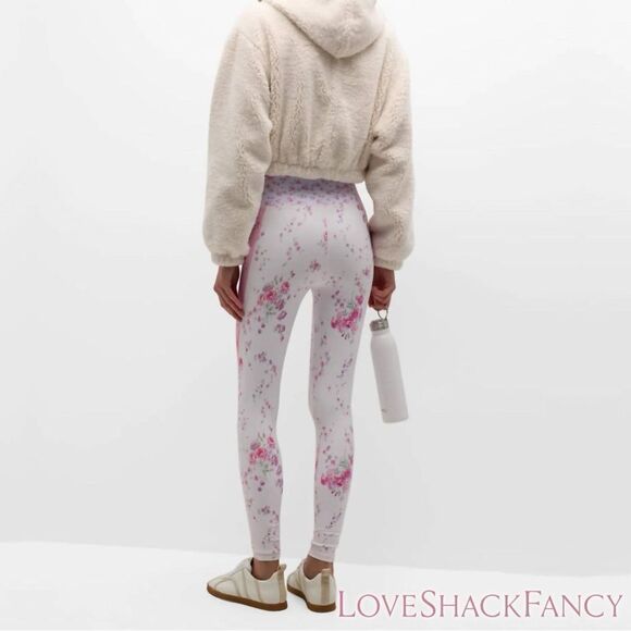 LoveShackFancy **NWOT** Darcelle Sherpa Bomber Cropped Jacket Cream De Macaron - Picture 8 of 12